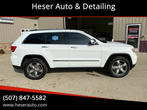 2013 Jeep Grand Cherokee for sale at Heser Auto & Detailing in Jackson MN