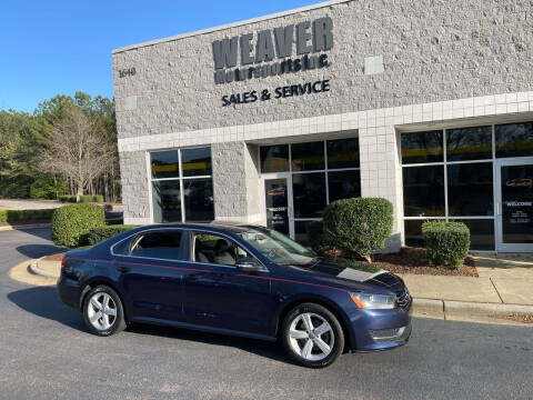 2012 Volkswagen Passat for sale at Weaver Motorsports Inc in Cary NC