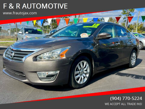 2013 Nissan Altima for sale at F & R AUTOMOTIVE in Jacksonville FL