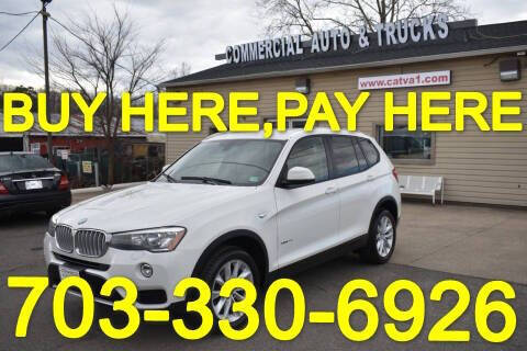 2016 BMW X3 for sale at Commercial Auto & Trucks in Manassas VA