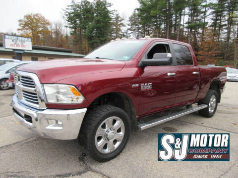 2016 RAM 2500 for sale at S & J Motor Co Inc. in Merrimack NH