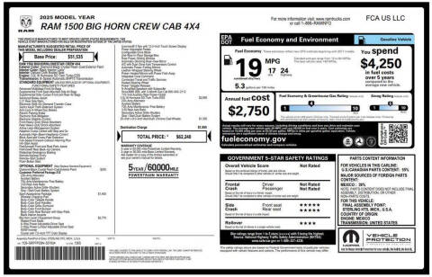 2025 RAM 1500