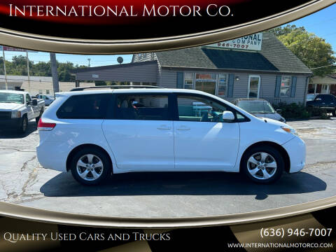 2013 Toyota Sienna for sale at International Motor Co. in Saint Charles MO
