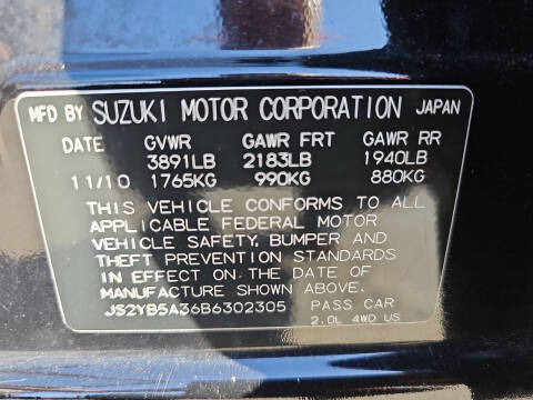 2011 Suzuki SX4 Crossover Premium