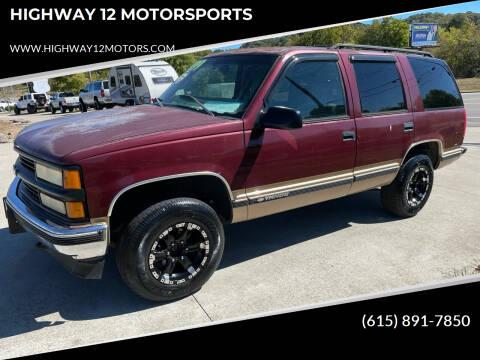 1999 Chevrolet Tahoe for sale at HIGHWAY 12 MOTORSPORTS in Nashville TN
