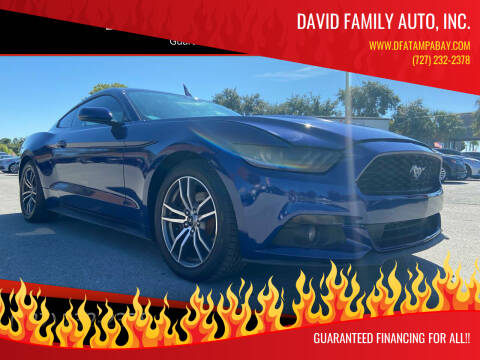 2016 Ford Mustang for sale at David Family Auto, Inc. in New Port Richey FL