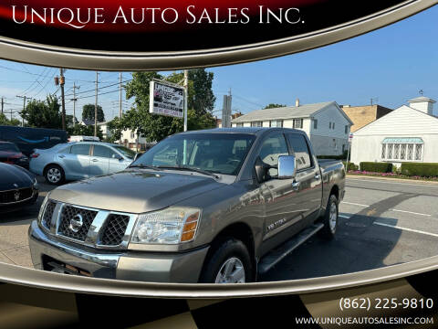 2006 Nissan Titan for sale at Unique Auto Sales Inc. in Clifton NJ