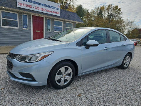 2017 Chevrolet Cruze for sale at BARTON AUTOMOTIVE GROUP LLC in Alliance OH