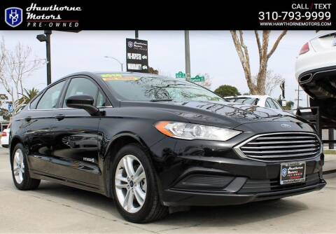 2018 Ford Fusion Hybrid for sale at Hawthorne Motors Pre-Owned in Lawndale CA