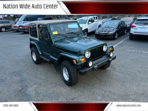 1999 Jeep Wrangler for sale at Nation Wide Auto Center in Brockton MA