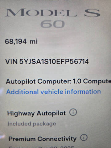 2014 Tesla Model S 60