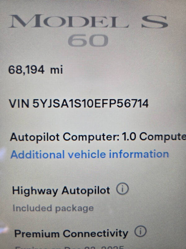 2014 Tesla Model S 60