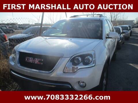 2012 GMC Acadia for sale at First Marshall Auto Auction in Harvey IL