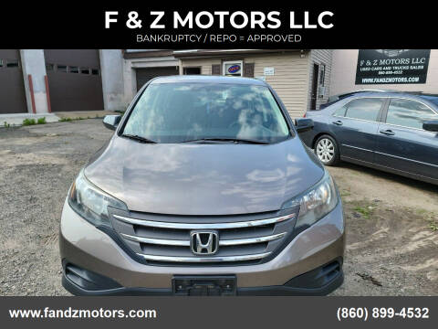 2012 Honda CR-V for sale at F & Z MOTORS LLC in Vernon Rockville CT