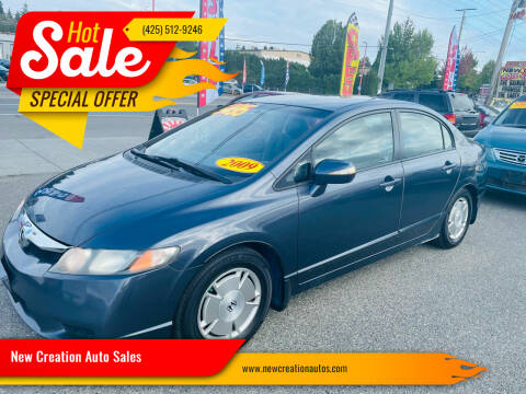 2009 Honda Civic for sale at New Creation Auto Sales in Everett WA