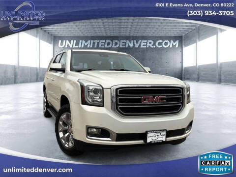 2015 GMC Yukon for sale at Unlimited Auto Sales in Denver CO