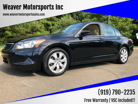 2010 Honda Accord for sale at Weaver Motorsports Inc in Cary NC