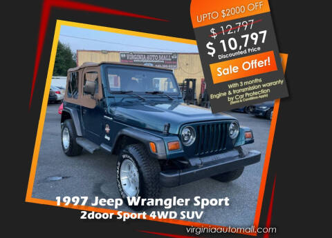 1997 Jeep Wrangler for sale at Virginia Auto Mall in Woodford VA