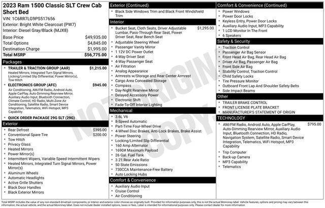 2023 RAM 1500 Classic SLT