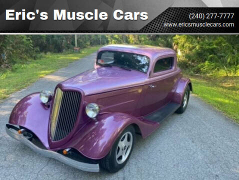 1934 Ford Street Rod for sale at Eric's Muscle Cars in Clarksburg MD