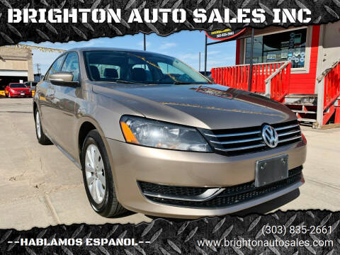 2015 Volkswagen Passat for sale at BRIGHTON AUTO SALES INC in Brighton CO