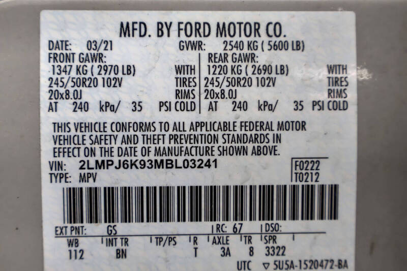 2021 Lincoln Nautilus Reserve