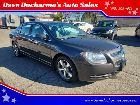 2012 Chevrolet Malibu for sale at Dave Ducharme's Auto Sales in Lowell MA