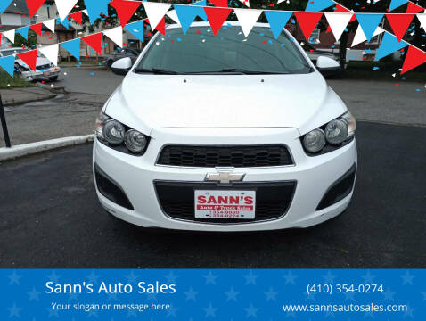 2014 Chevrolet Sonic for sale at Sann's Auto Sales in Baltimore MD