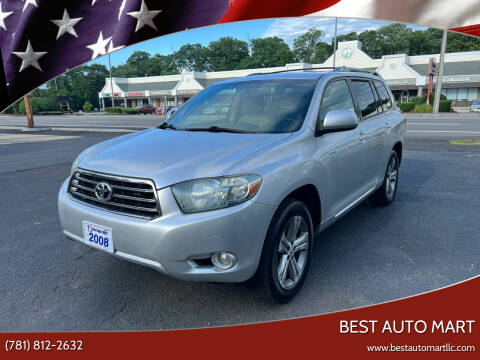 2008 Toyota Highlander for sale at Best Auto Mart in Weymouth MA