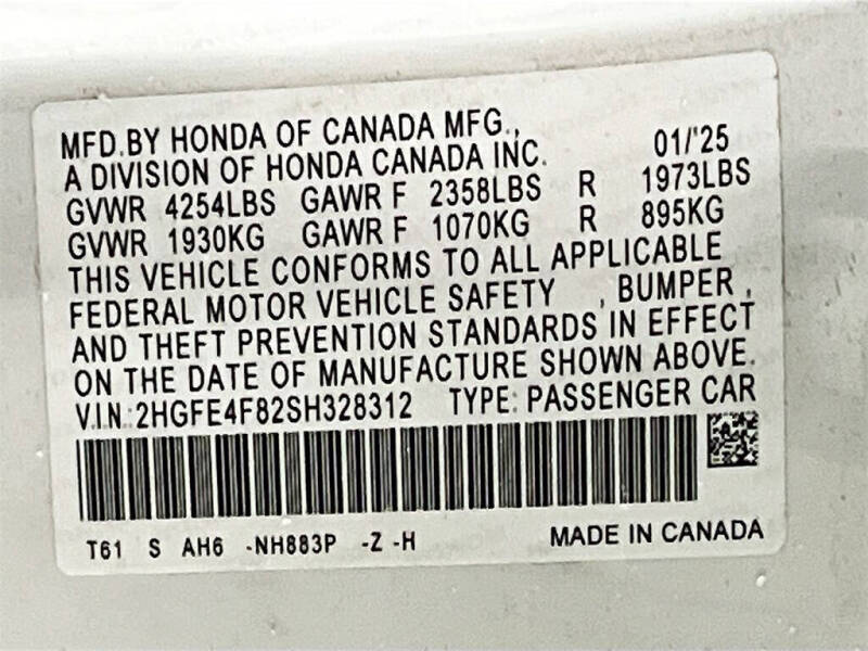 2025 Honda Civic Hybrid Sport