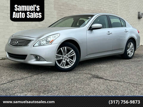 2010 Infiniti G37 Sedan for sale at Samuel's Auto Sales in Indianapolis IN
