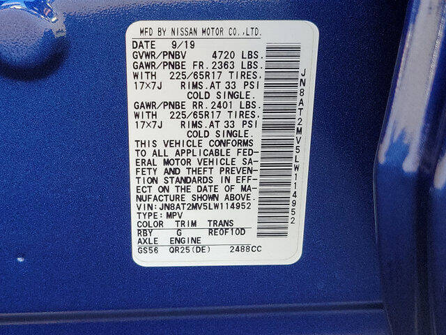 2020 Nissan Rogue SV