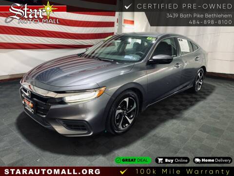 2021 Honda Insight for sale at STAR AUTO MALL 512 in Bethlehem PA