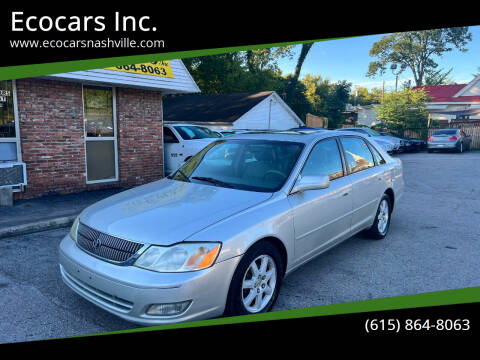 2002 Toyota Avalon for sale at Ecocars Inc. in Nashville TN