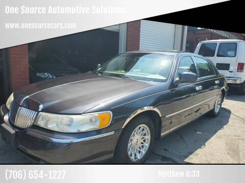1998 Lincoln Town Car for sale at One Source Automotive Solutions in Braselton GA