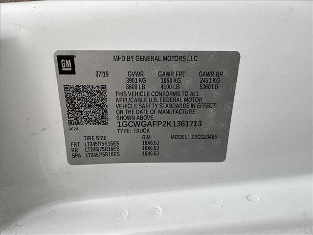 2019 Chevrolet Express 2500