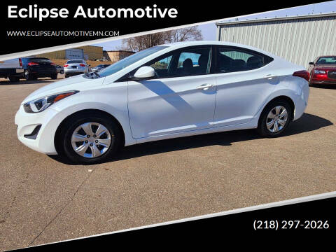 2016 Hyundai Elantra for sale at Eclipse Automotive in Brainerd MN