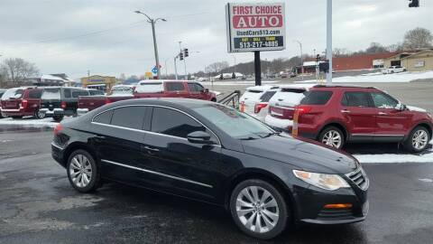2012 Volkswagen CC for sale at FIRST CHOICE AUTO Inc in Middletown OH