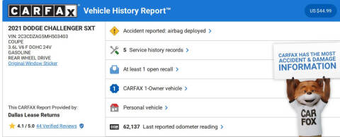 2021 Dodge Challenger SXT