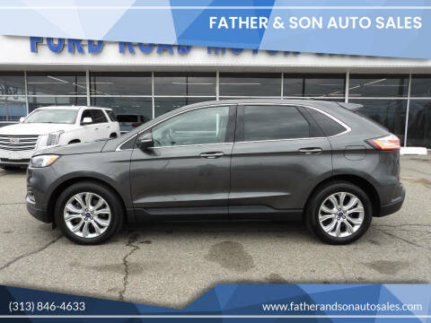 2020 Ford Edge for sale at Father & Son Auto Sales in Dearborn MI