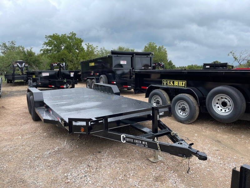 2022 COFFEE CREEK  - Steel Deck Car Hauler Trail for sale at LJD Sales in Lampasas TX