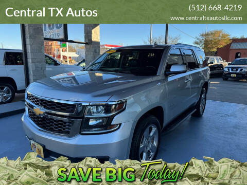 2017 Chevrolet Tahoe for sale at Central TX Autos in Lockhart TX