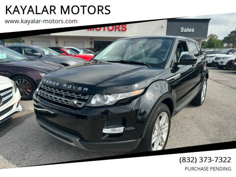 2015 Land Rover Range Rover Evoque for sale at KAYALAR MOTORS in Houston TX