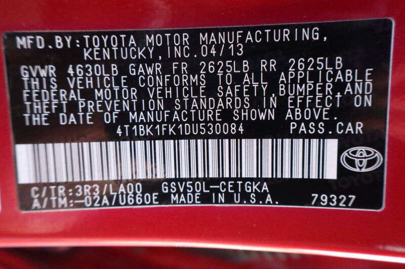 2013 Toyota Camry XLE V6