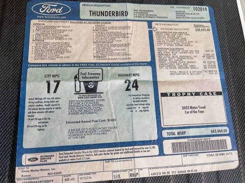 2005 Ford Thunderbird Deluxe