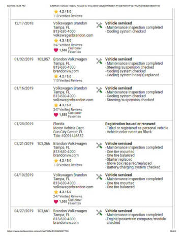 2004 Volkswagen Phaeton Premiere Edition W12