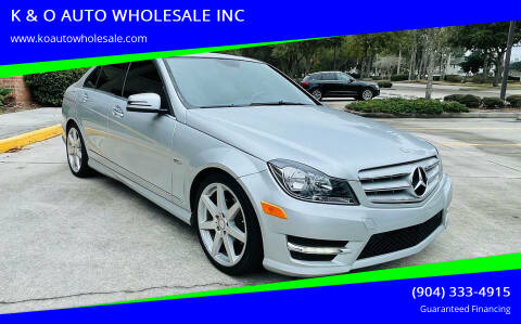 2012 Mercedes-Benz C-Class for sale at K & O AUTO WHOLESALE INC in Jacksonville FL