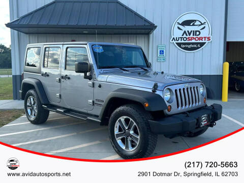 2013 Jeep Wrangler Unlimited for sale at AVID AUTOSPORTS in Springfield IL