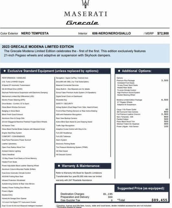 2023 Maserati Grecale Modena