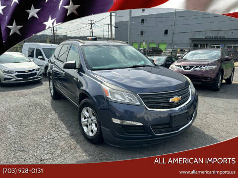 2013 Chevrolet Traverse for sale at All American Imports in Alexandria VA